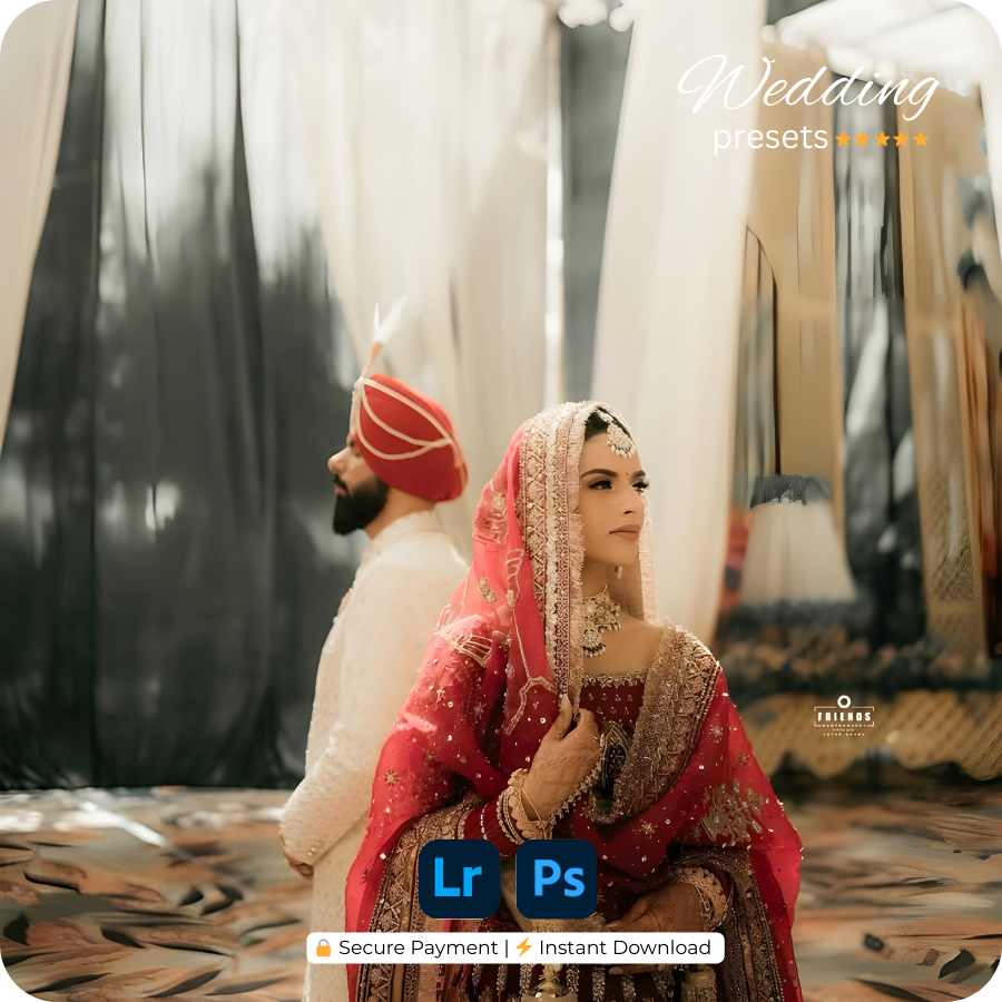 200 WEDDING CINEMATIC LIGHTROOM PRESETS (MOBILE + DESKTOP) + 25 CINEMATIC LUTS - TRENDING 2026