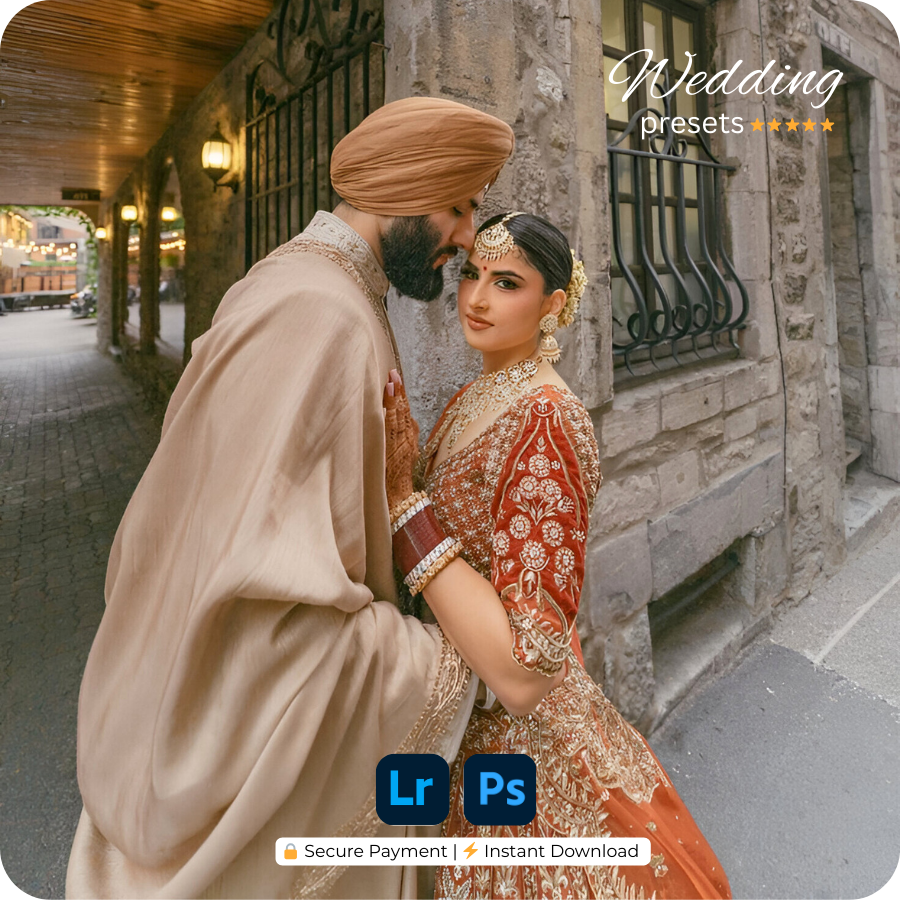 200 WEDDING CINEMATIC LIGHTROOM PRESETS (MOBILE + DESKTOP) + 25 CINEMATIC LUTS - TRENDING 2026