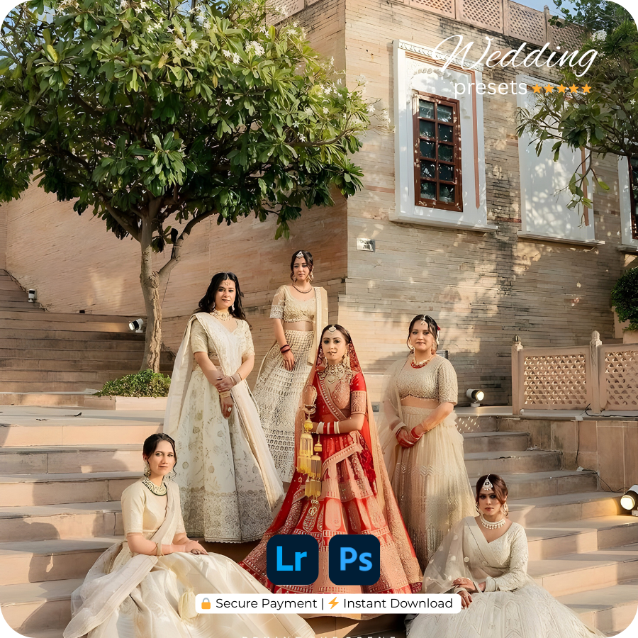 200 WEDDING CINEMATIC LIGHTROOM PRESETS (MOBILE + DESKTOP) + 25 CINEMATIC LUTS - TRENDING 2026