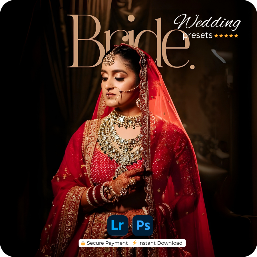 200 WEDDING CINEMATIC LIGHTROOM PRESETS (MOBILE + DESKTOP) + 25 CINEMATIC LUTS - TRENDING 2026