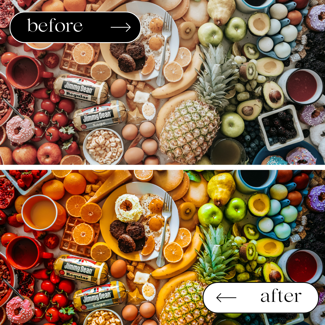 FOOD VLOGGER LIGHTROOM PRESETS