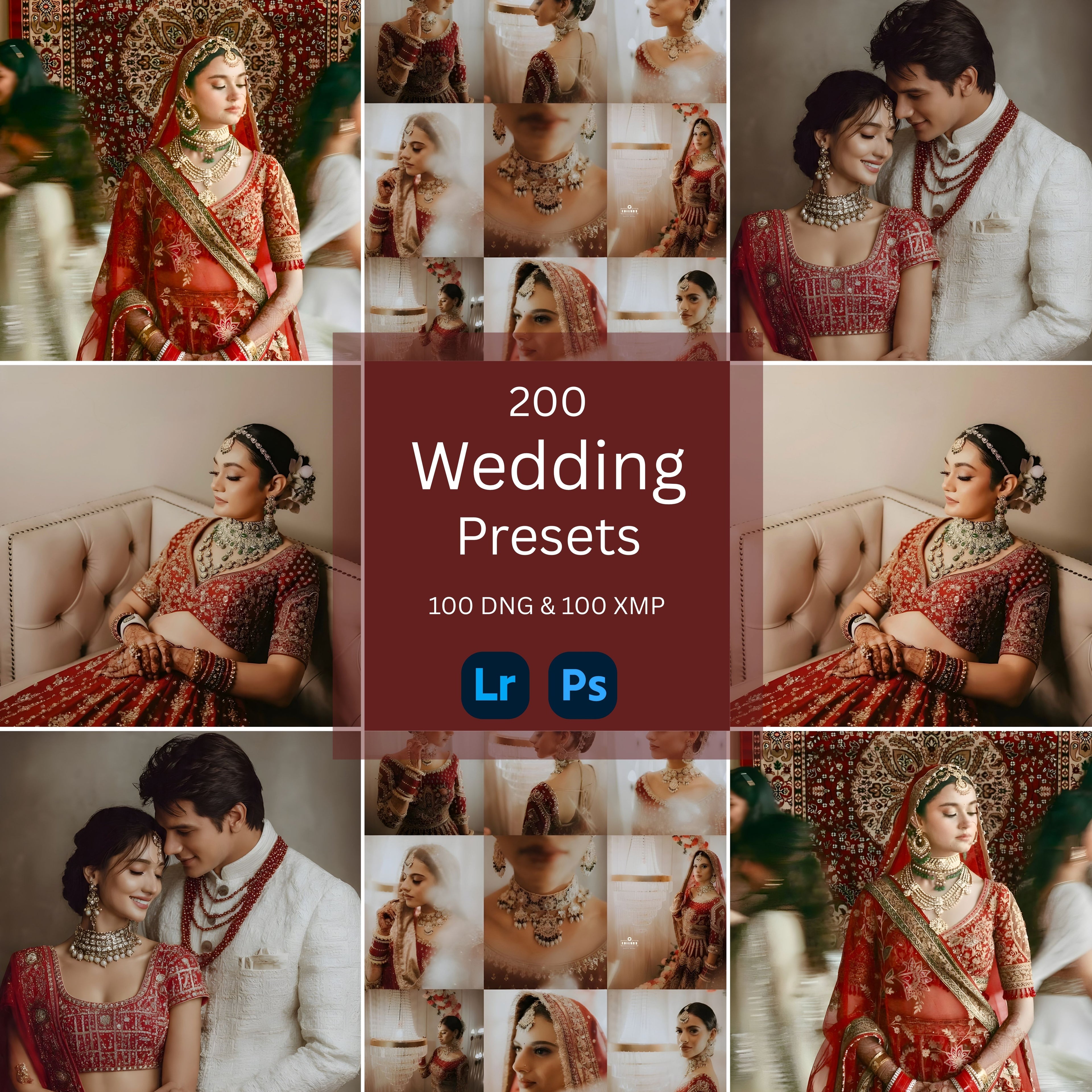 200 WEDDING CINEMATIC LIGHTROOM PRESETS (MOBILE + DESKTOP) + 25 CINEMATIC LUTS - TRENDING 2026
