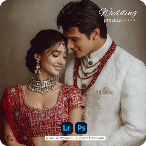 200 WEDDING CINEMATIC LIGHTROOM PRESETS (MOBILE + DESKTOP) + 25 CINEMATIC LUTS - TRENDING 2026