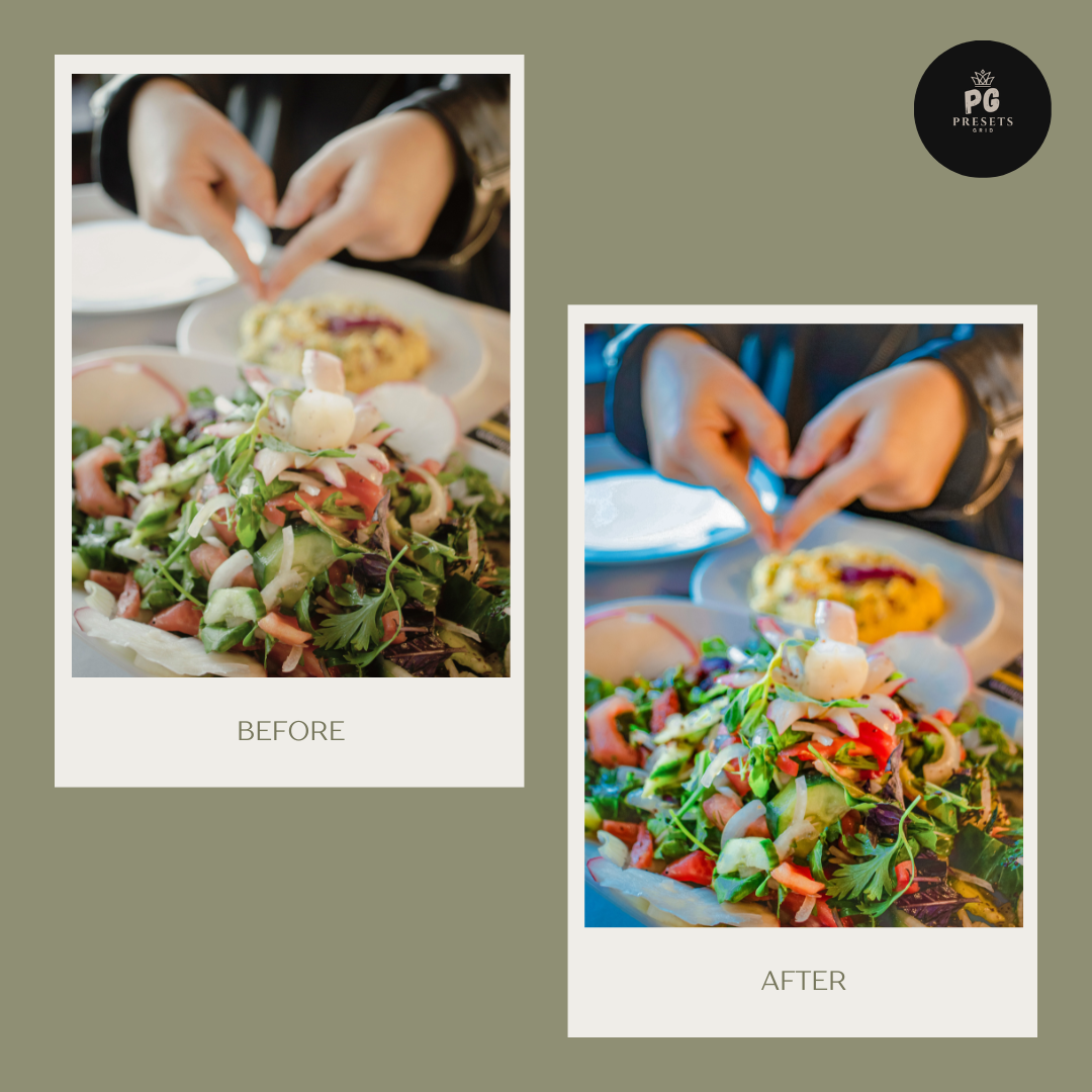 FOOD VLOGGER LIGHTROOM PRESETS